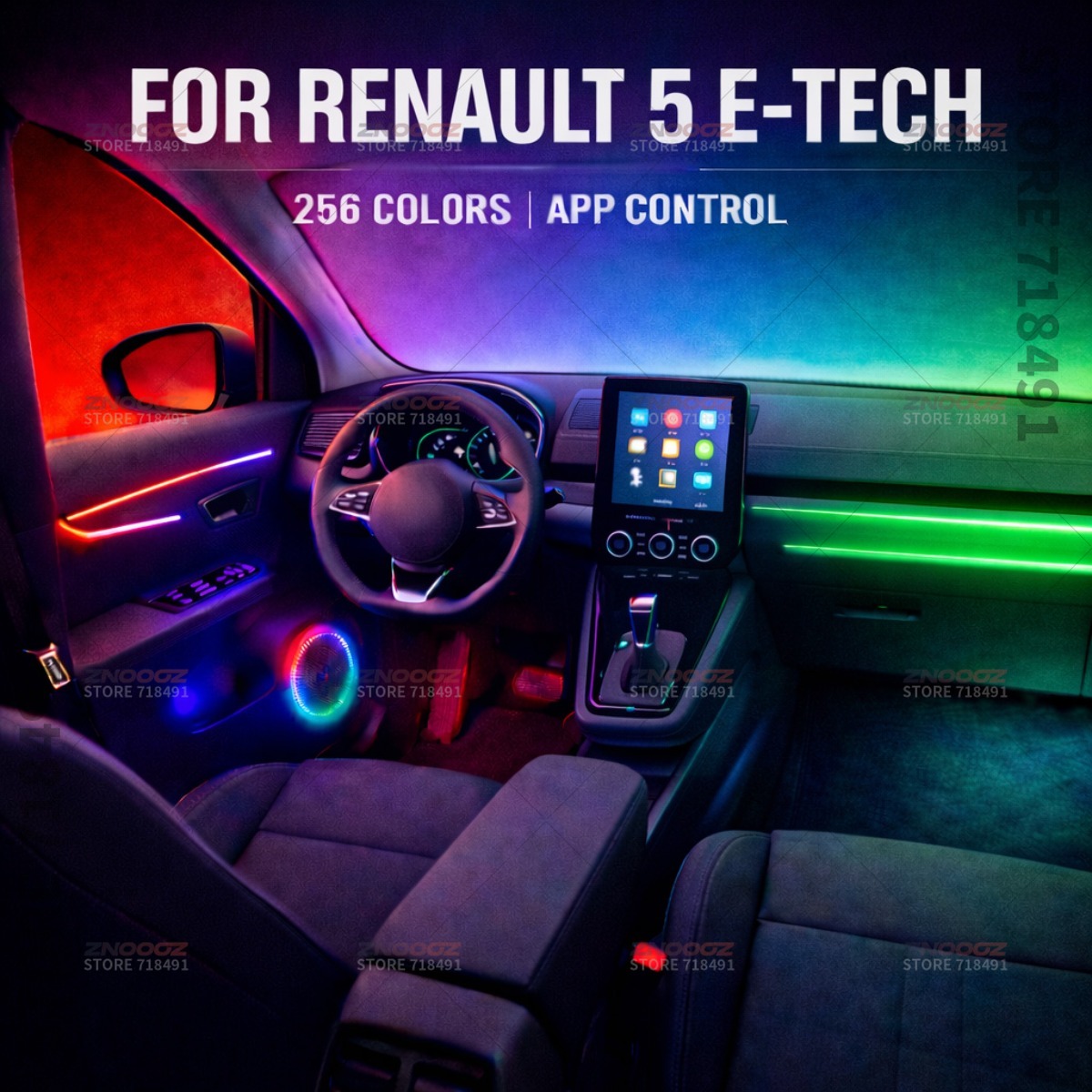 Tech Lighting Accessories - 22in1 RGB Interni auto Acrilico Luci