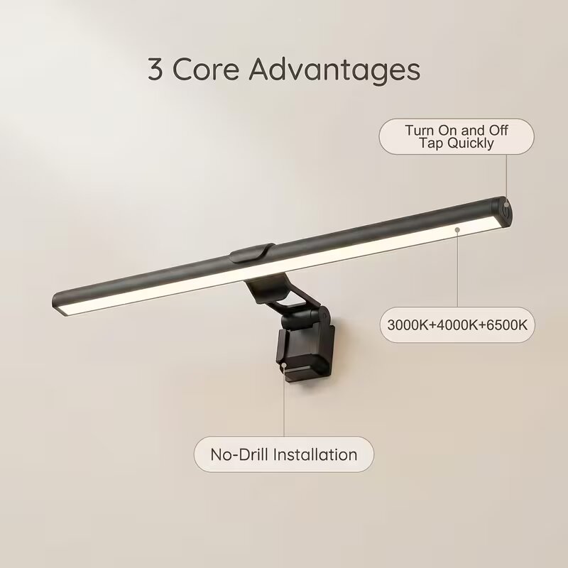 Monitor Light Bar - Barra Luminosa USB Dimmerabile per Monitor,