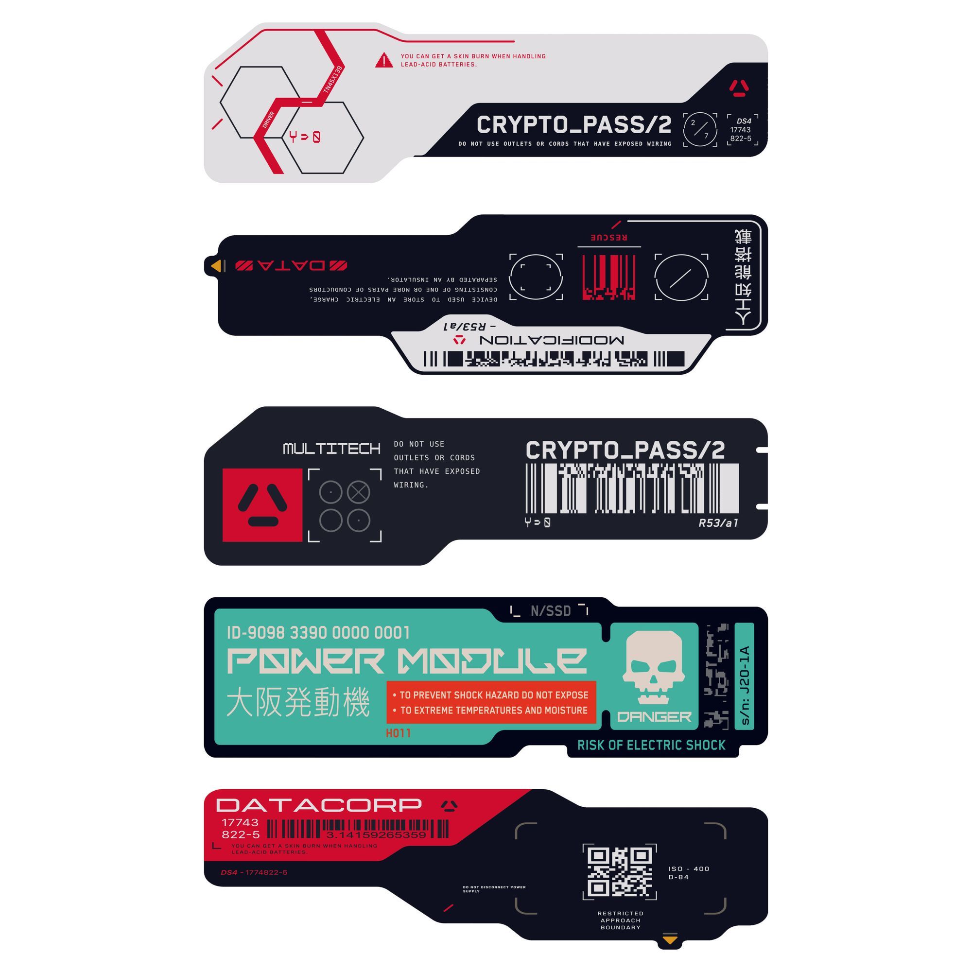 Tech Accessories For Laptop - Adesivo in Vinile con Codice QR