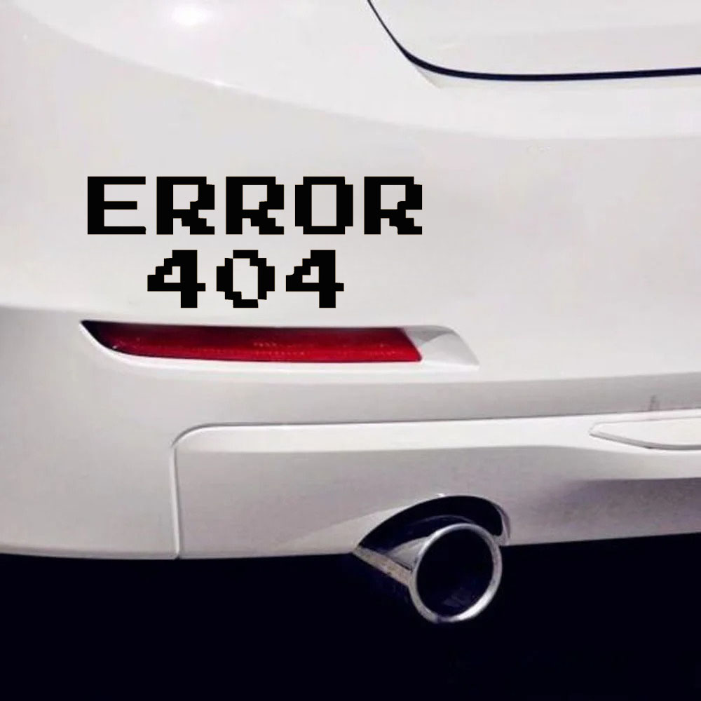 Tech Accessories For Laptop - Adesivo per Auto con Font Pixel