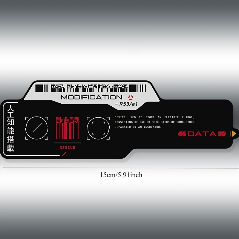 Tech Accessories For Laptop - Adesivi in vinile impermeabili con codice