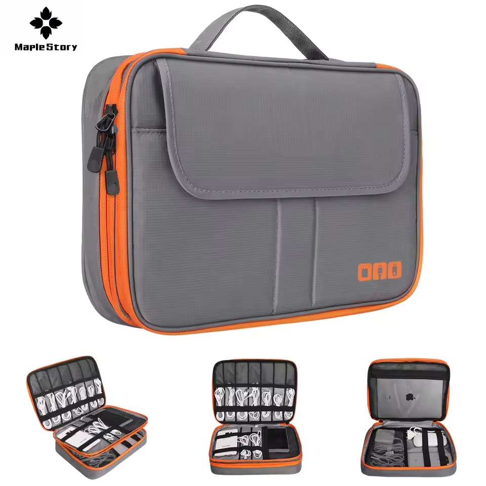 Tech Accessories Case - Borsa Organizer da Viaggio a Doppio