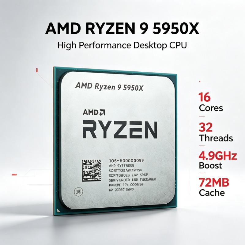 AMD Ryzen 9 5950X 16 Core 32 T - Amd Cpu Ryzen 9 recensione e prezzo